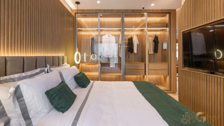 Apartamento decorado 100m² quarto suíte MAC Brooklin