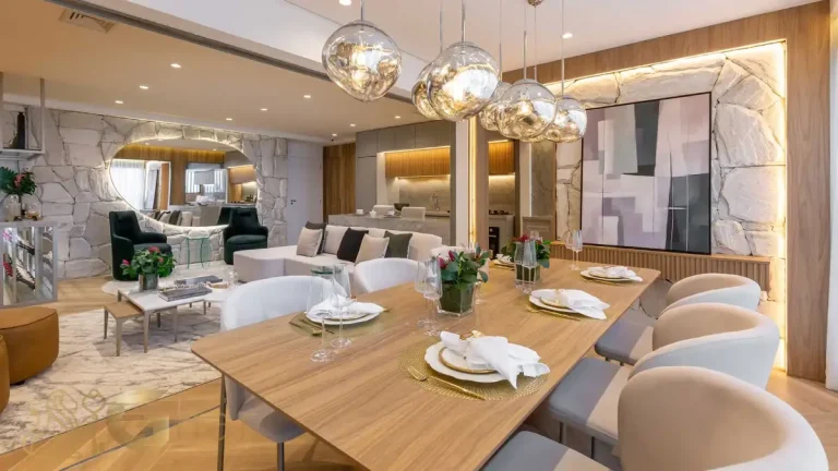 Sala de jantar apartamento decorado 100m² MAC Brooklin