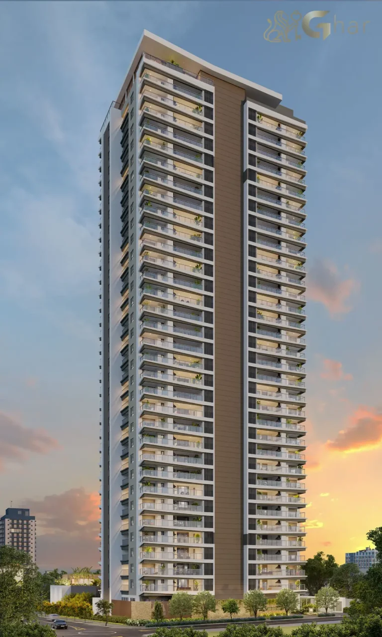 Fachada condomínio MAC Brooklin apartamentos de alto padrão