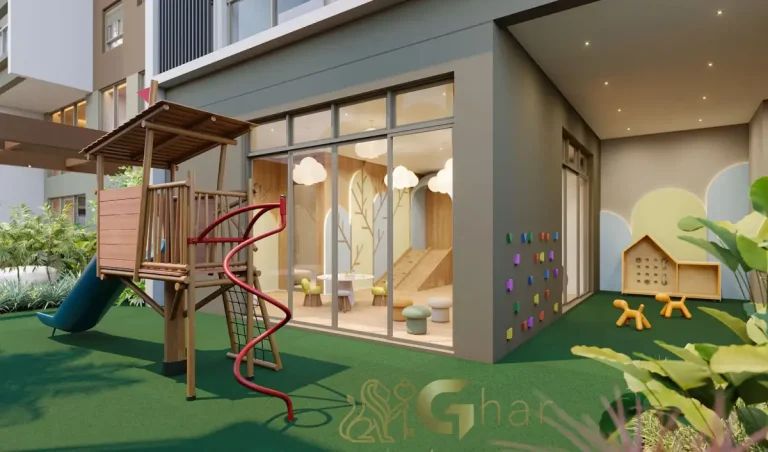 Playground infantil no condomínio MAC Brooklin apartamentos alto padrão