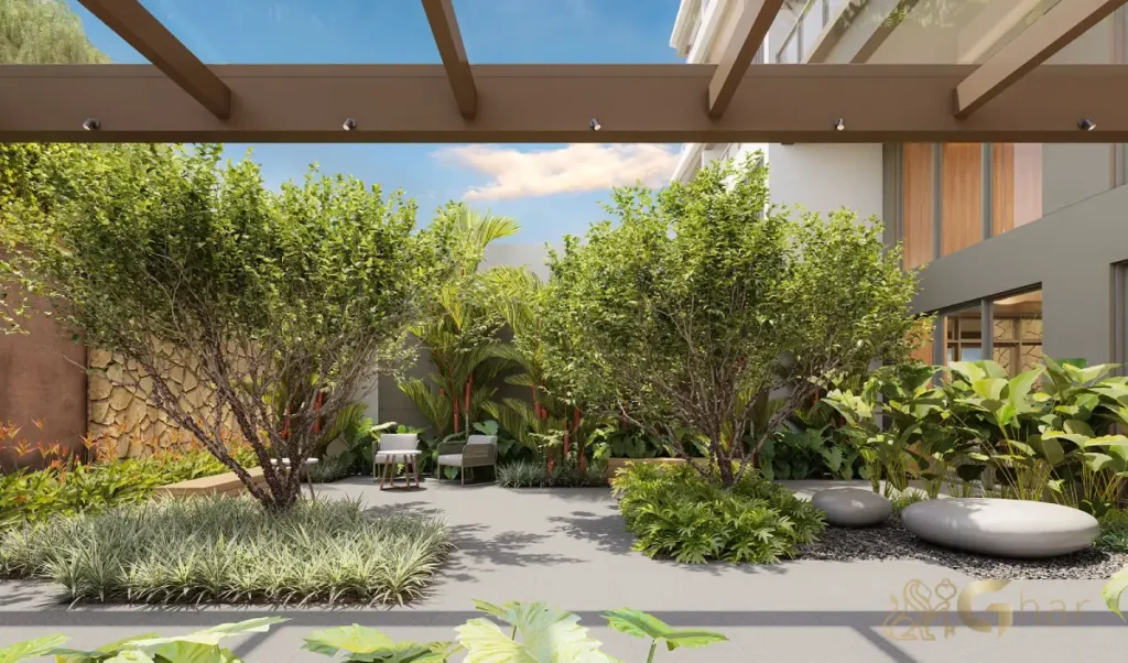 Praça central paisagismo condomínio MAC Brooklin Brooklin São Paulo