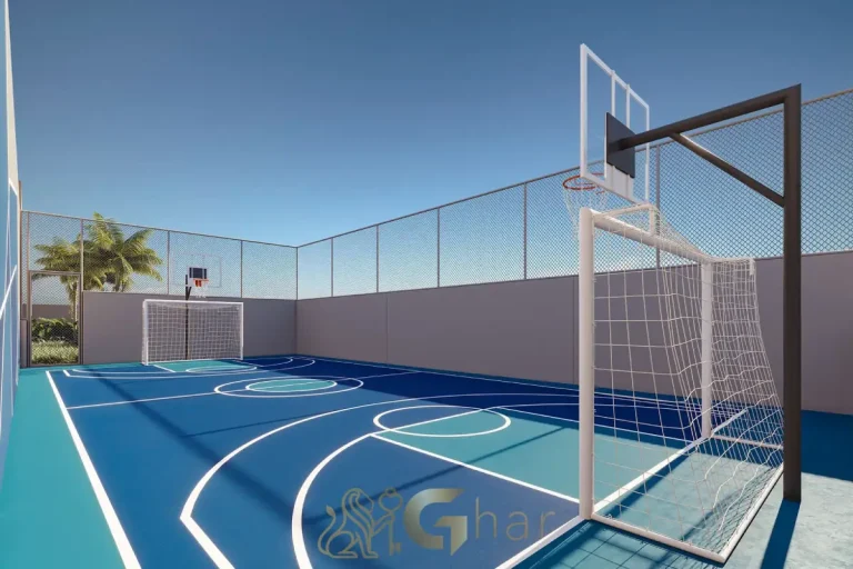 Quadra poliesportiva no condomínio MAC Brooklin apartamentos alto padrão