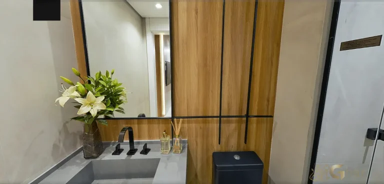 Banheiro suíte apartamento decorado MAC Vila Mariana São Paulo