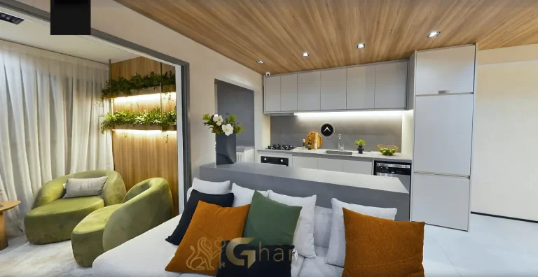 Cozinha aberta integrada sala apartamento decorado MAC Vila Mariana São Paul