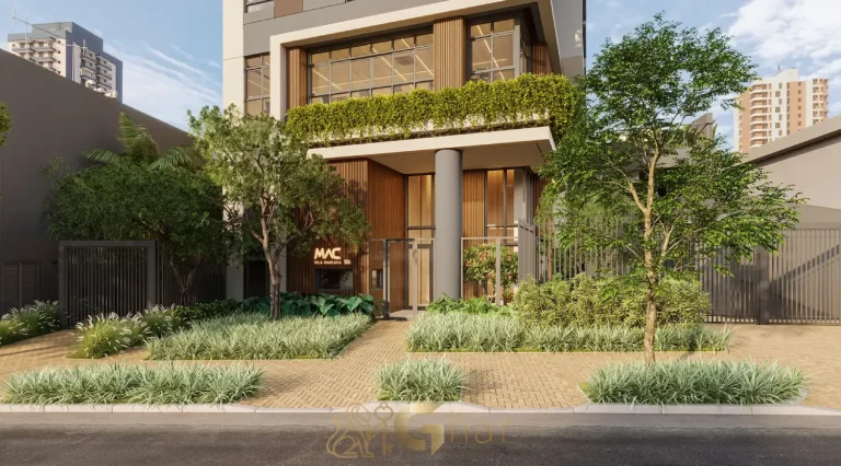 Fachada rua condomínio MAC Vila Mariana São Paulo