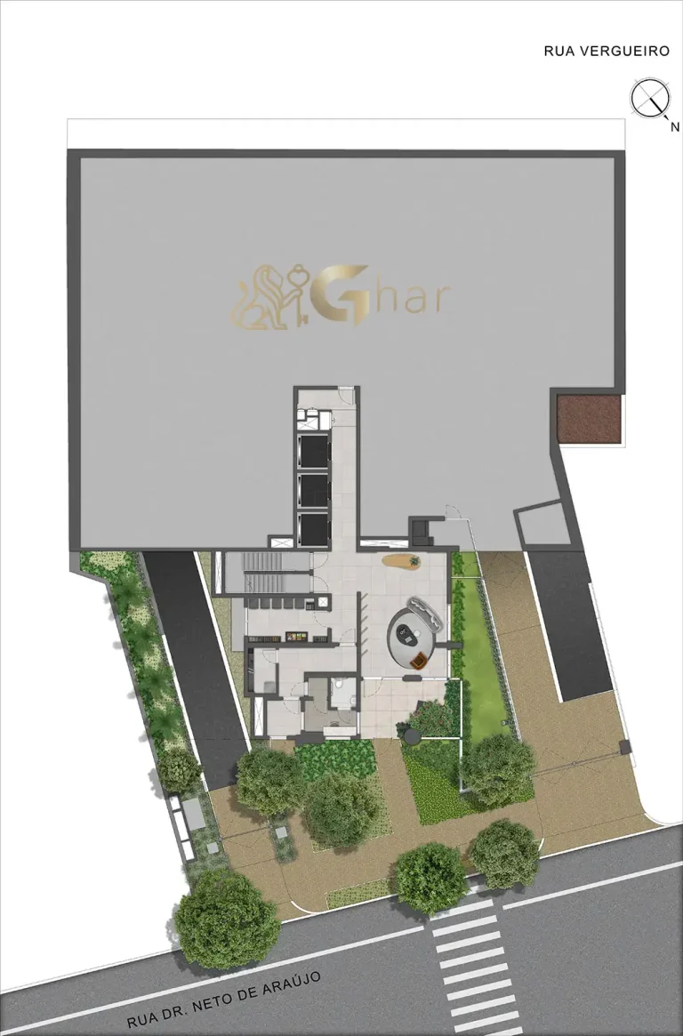 Planta implantação térreo condomínio MAC Vila Mariana São Paulo