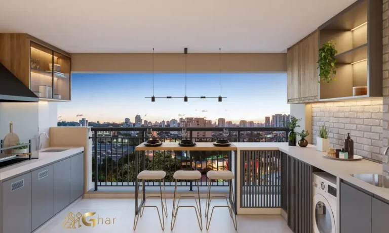 Apartamento decorado com varanda gourmet sofisticada no Mooca Città Firenze
