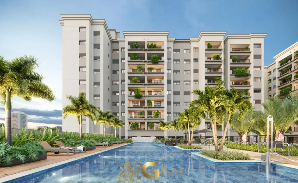 Piscina de alto padrão no Mooca Città Firenze em São Paulo