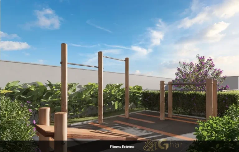 Fitness externo no condomínio Mundo Apto Elevato Brooklin em São Paulo