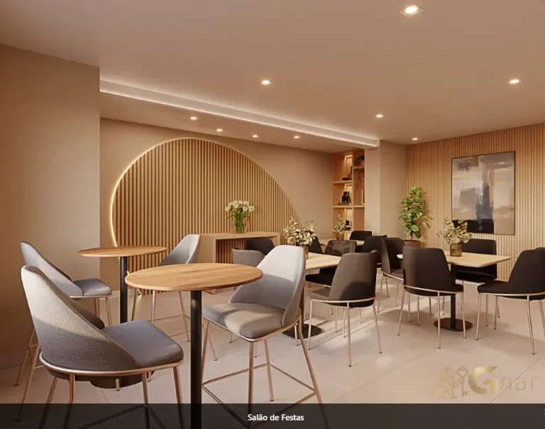 Salão de festas do Mundo Apto Elevato Brooklin em São Paulo