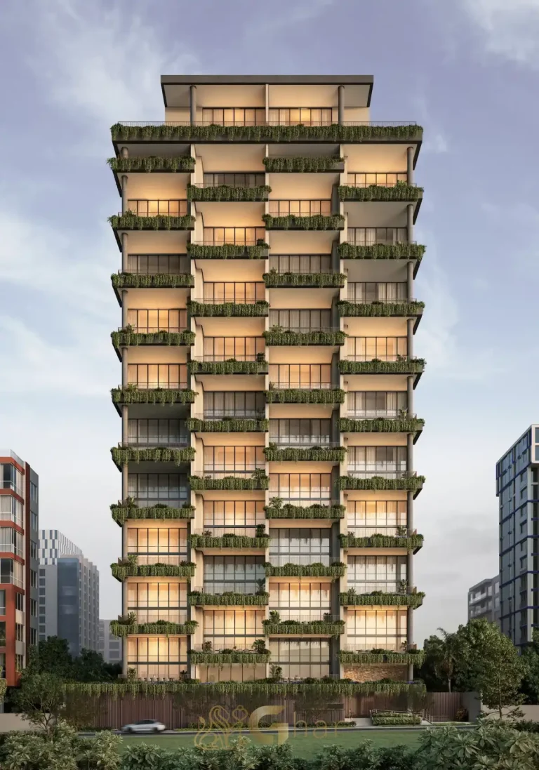 Fachada do Nuv Moema com arquitetura contemporânea