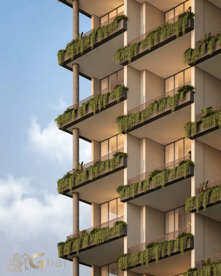 Fachada lateral do Nuv Moema com arquitetura moderna