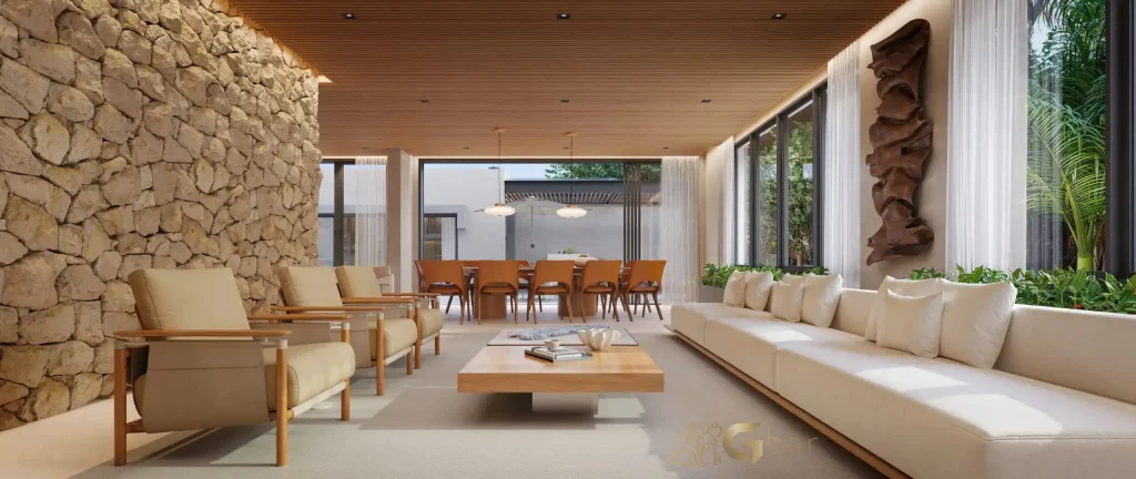 Salão de festas no Nuv Moema com espaço gourmet integrado