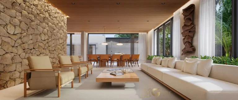 Salão de festas no Nuv Moema com espaço gourmet integrado