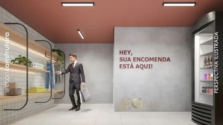 Espaço delivery com minimercado no Peak Vila Olímpia