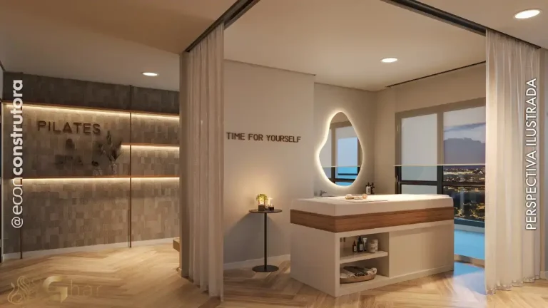 Espaço spa e pilates no condomínio Peak Vila Olímpia