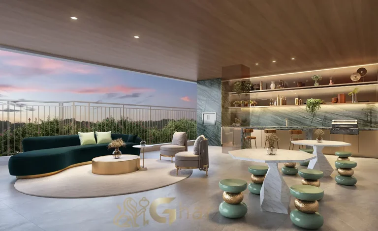 Petra Brooklin espaço gourmet externo condomínio luxo