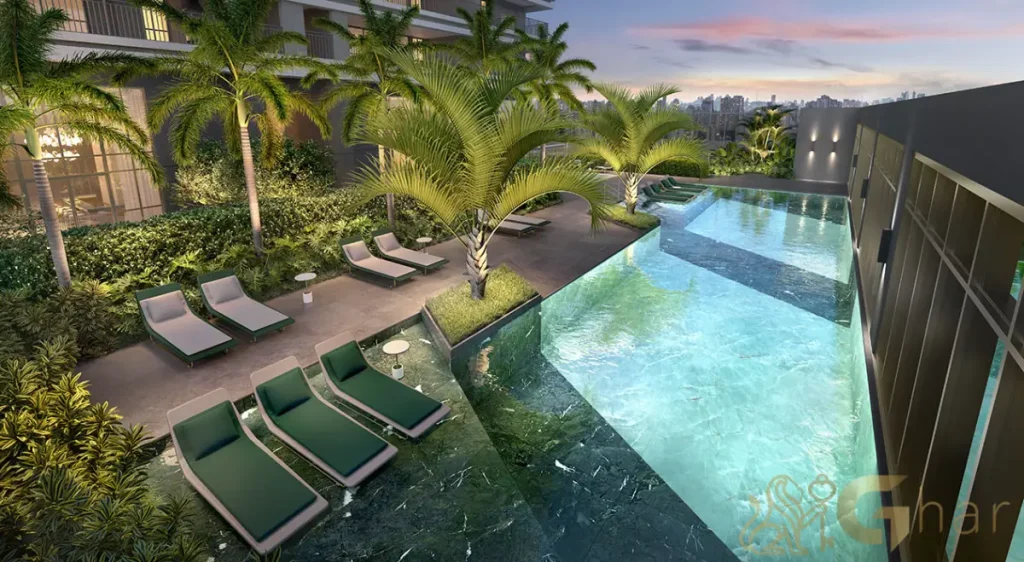 Petra Brooklin piscina de alto padrão no condomínio