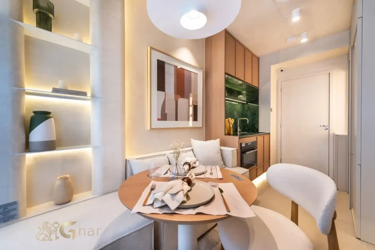 Living ampliado decorado no QG Cardoso de Melo Vila Olímpia