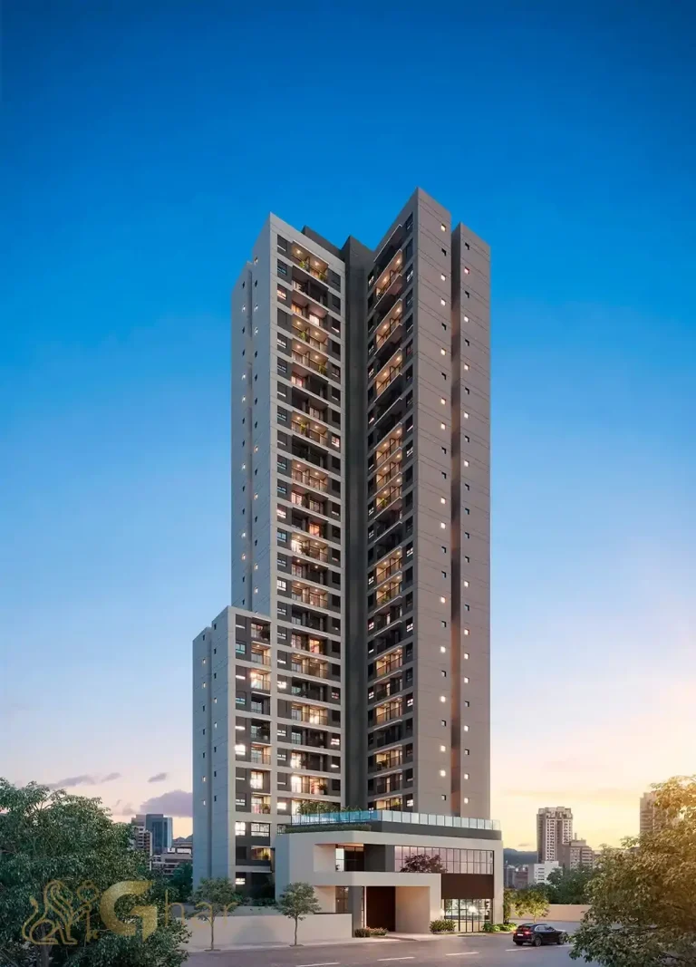 Fachada da torre do QG Cardoso de Melo by You,Inc Vila Olímpia São Paulo