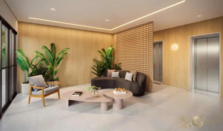 Lobby moderno no QG Cardoso de Melo by You,Inc Vila Olímpia em São Paulo