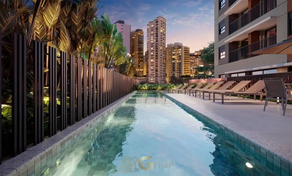 Piscina moderna no QG Cardoso de Melo by You,Inc Vila Olímpia em São Paulo