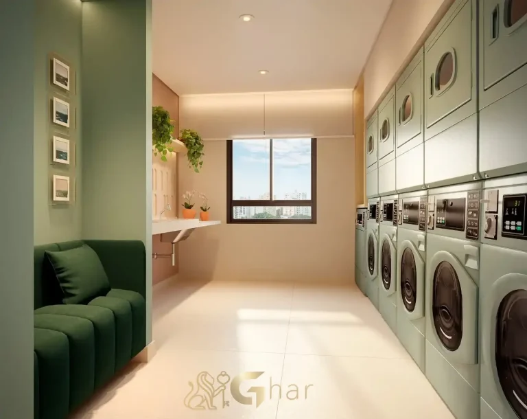 Lavanderia compartilhada no QG Vila Nova Conceição by You,Inc em São Paulo