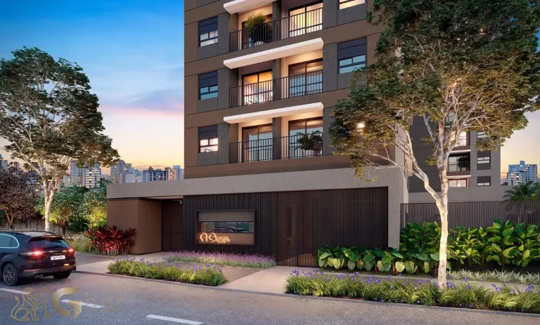 Entrada e portaria do condomínio QG Vila Nova Conceição by You,Inc em São Paulo