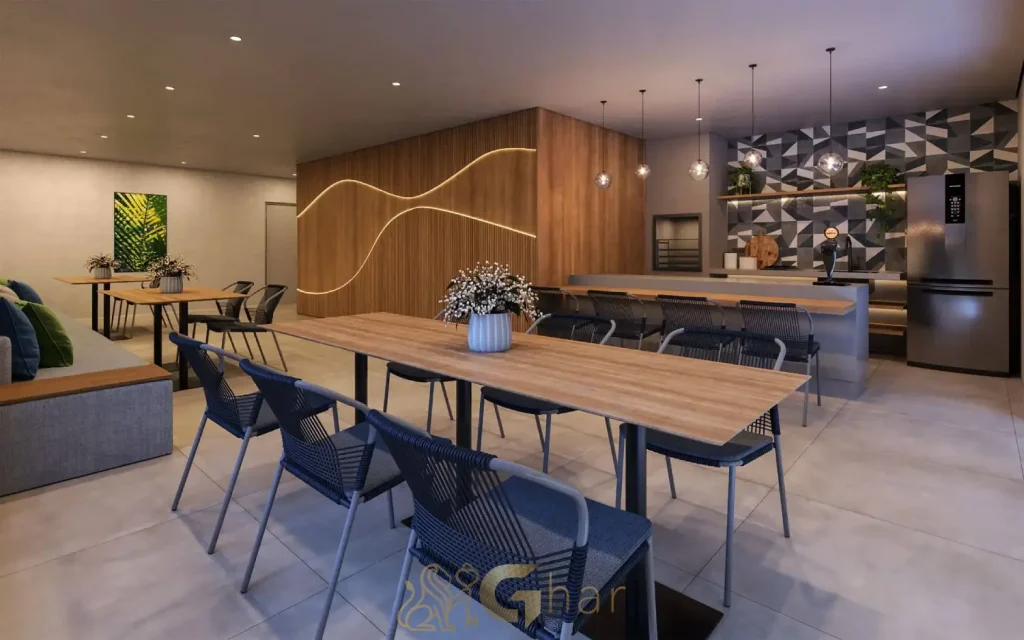 Sports bar e grill condomínio Raízes Premium Campo Belo São Paulo