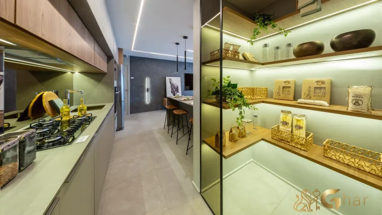 Apartamento decorado 109 m² cozinha planejada no Recanto Oliveiras Jardim das Perdizes