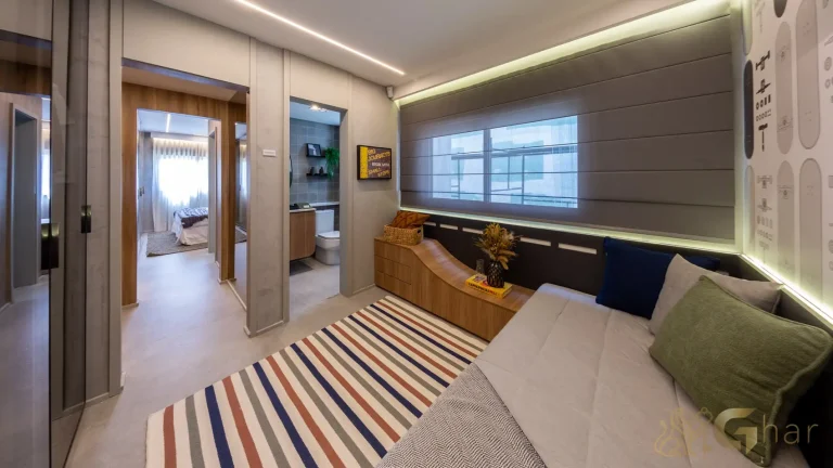 Apartamento decorado suíte 109 m² Recanto Oliveiras Jardim das Perdizes