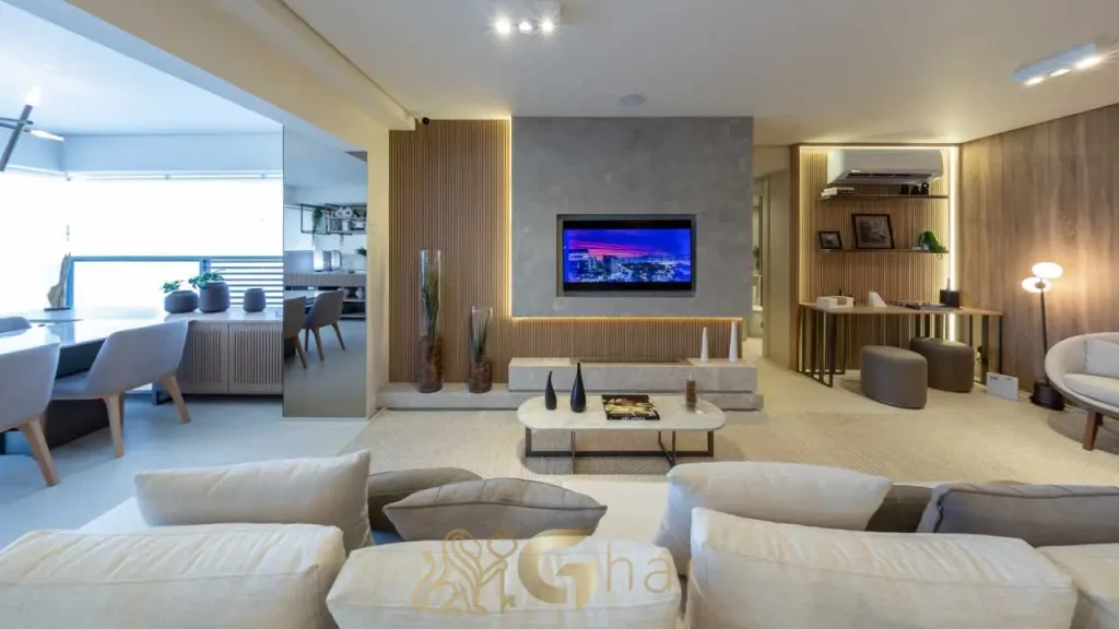 Apartamento decorado 81 m² living no Recanto Oliveiras Jardim das Perdizes