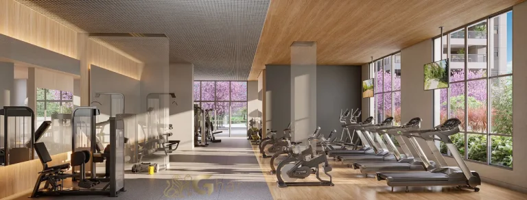 Academia fitness no condomínio Recanto Oliveiras Jardim das Perdizes