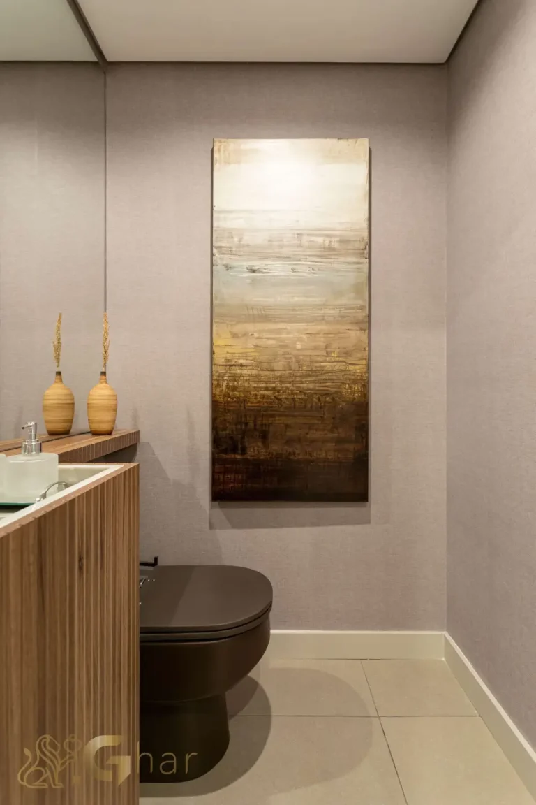 Lavabo do apartamento decorado no Reserva Figueiras Jardim das Perdizes