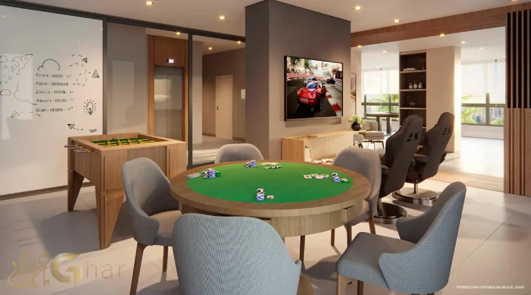 Salão de jogos no Reserva Figueiras Jardim das Perdizes