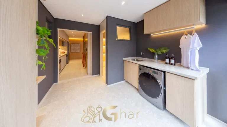 Área de serviço apartamento 187 m² Reserva Flamboyant Jardim das Perdizes