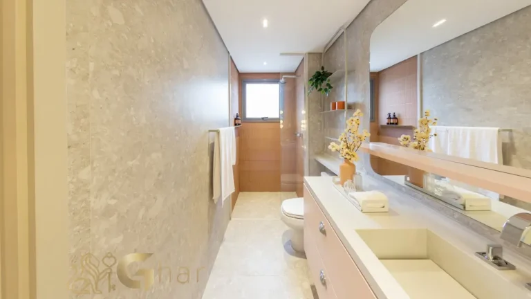 Banheiro apartamento 187 m² decorado Reserva Flamboyant Jardim das Perdizes