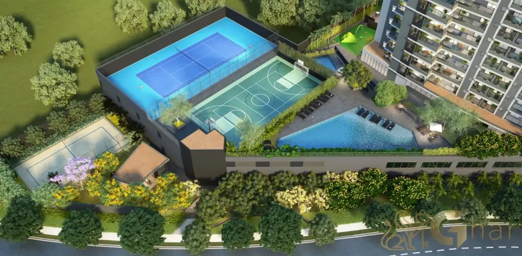 Área de lazer completa no Reserva Flamboyant Jardim das Perdizes