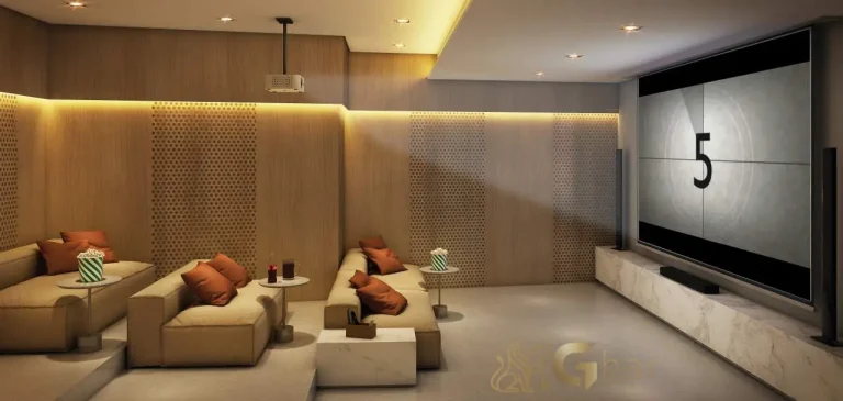 Sala de cinema no Reserva Flamboyant Jardim das Perdizes