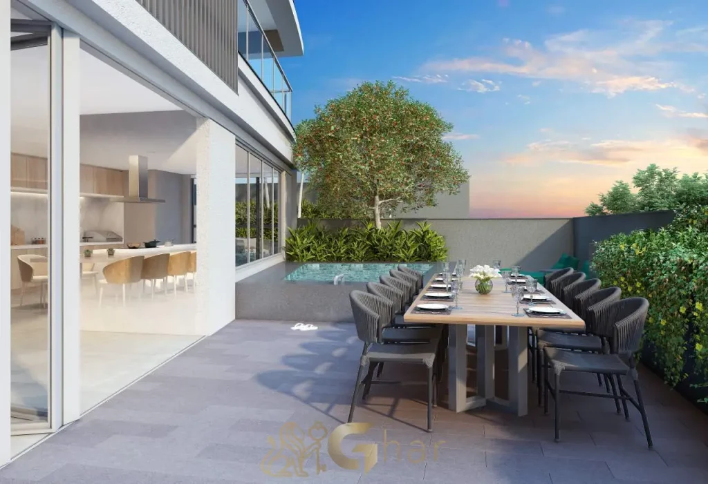 Terraço família no Reserva Flamboyant Jardim das Perdizes