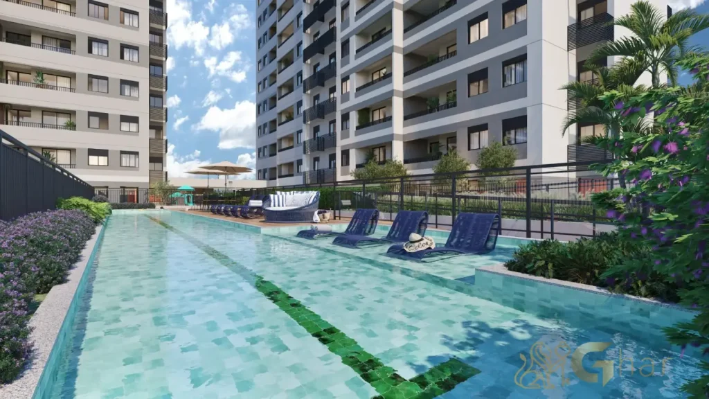 Solarium no condomínio Signature Barra Funda Residence em São Paulo