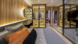 Quarto decorado apartamento 35m² Soul of Madalena Vila Madalena São Paulo