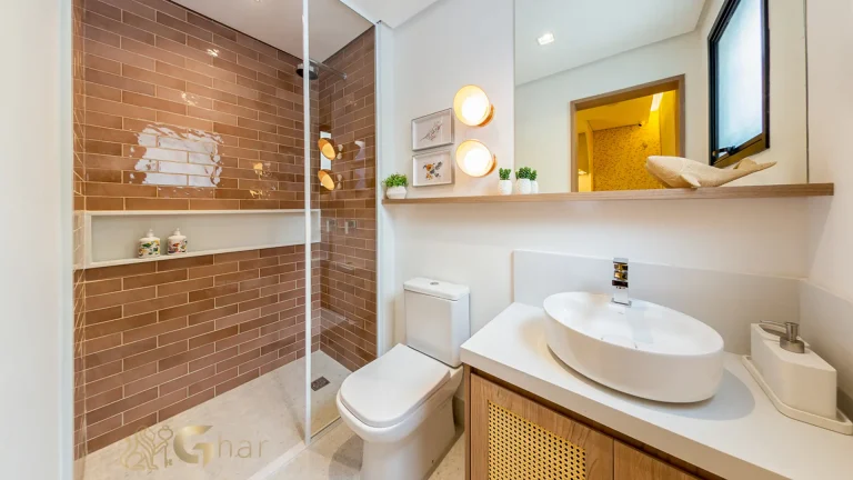 Banheiro decorado apartamento 62m² Soul of Madalena Vila Madalena São Paulo