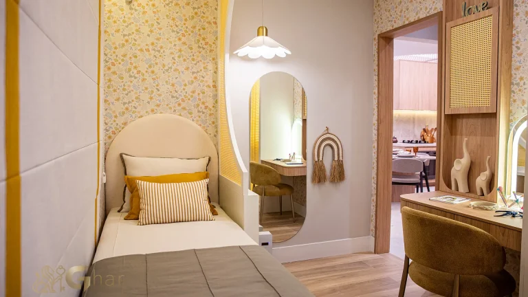 Suíte decorada apartamento 62m² Soul of Madalena Vila Madalena São Paulo