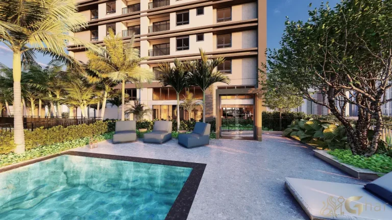 Piscina decorada condomínio Soul of Madalena Vila Madalena São Paulo