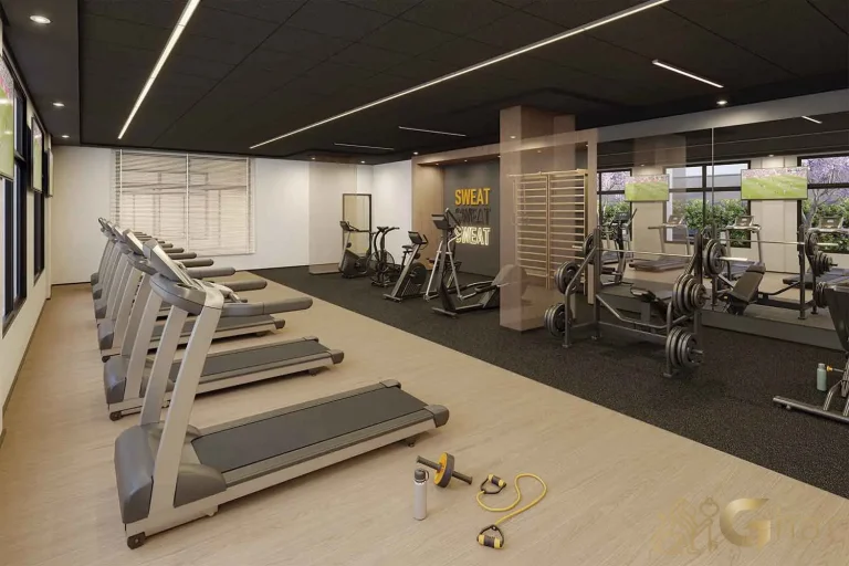 Espaço de academia fitness no SP_360° Smart Living by Eztec Moema em São Paulo