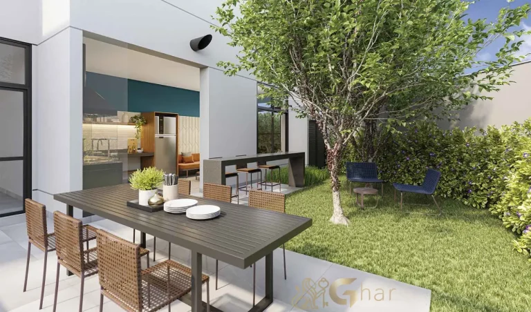 Espaço churrasqueira do SP_360° Smart Living by Eztec Moema em São Paulo