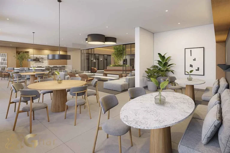 Espaço coliving do SP_360° Smart Living by Eztec Moema em São Paulo