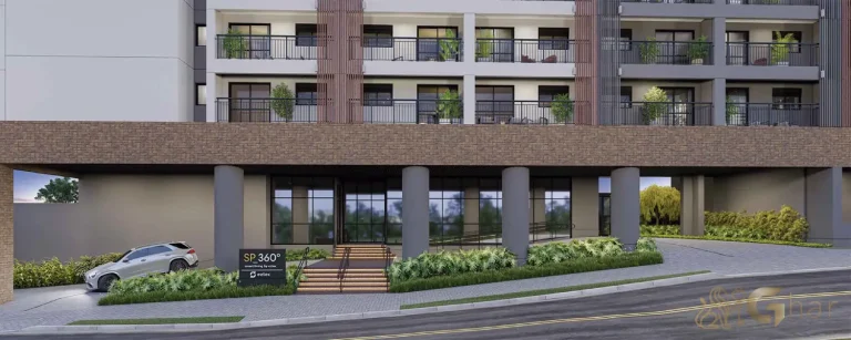 Fachada de pedestres do SP_360° Smart Living by Eztec Moema em São Paulo