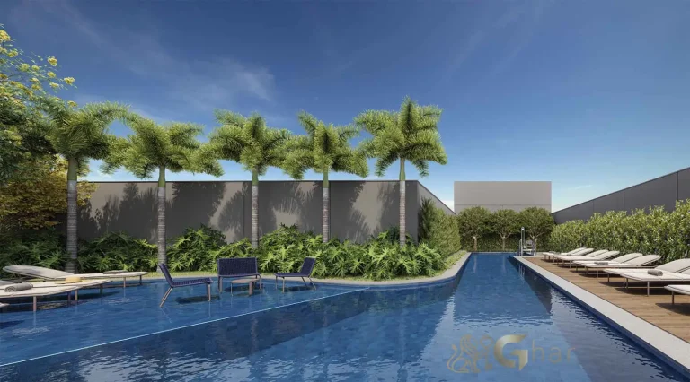 Piscina adulto do SP_360° Smart Living by Eztec Moema em São Paulo